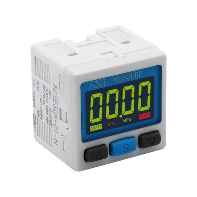Industrial Dual-Color Pressure Switch | High-Precision Air/Gas Monitoring | NZSE30A(F)/NISE30A