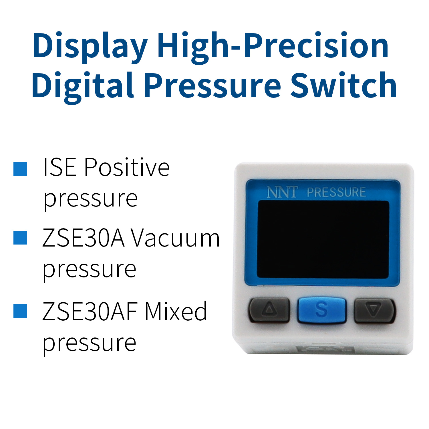 Adjustable Low Pressure Metal Work Digital Pressure Switch