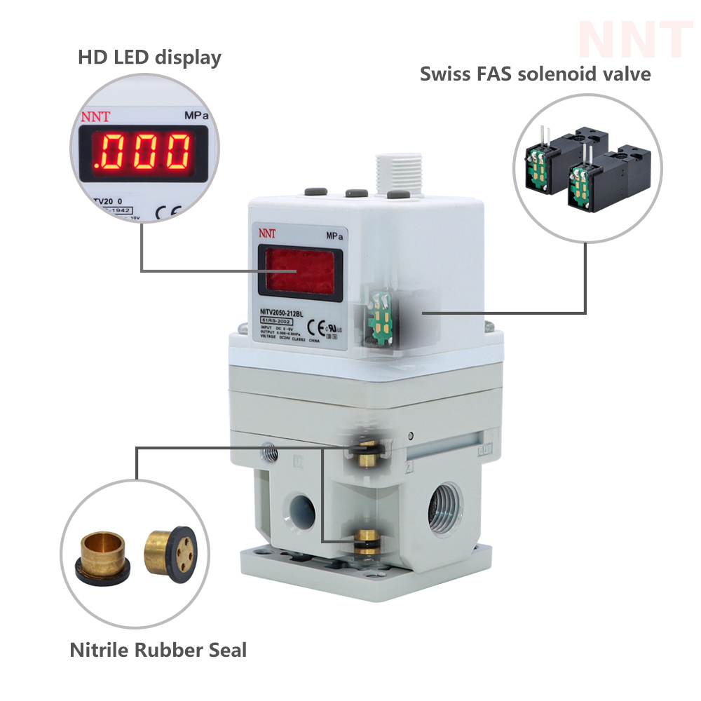 High Pressure Safe Industrial Electro-Pneumatic Regulator